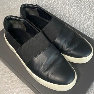 Vince black leather shoes size 6